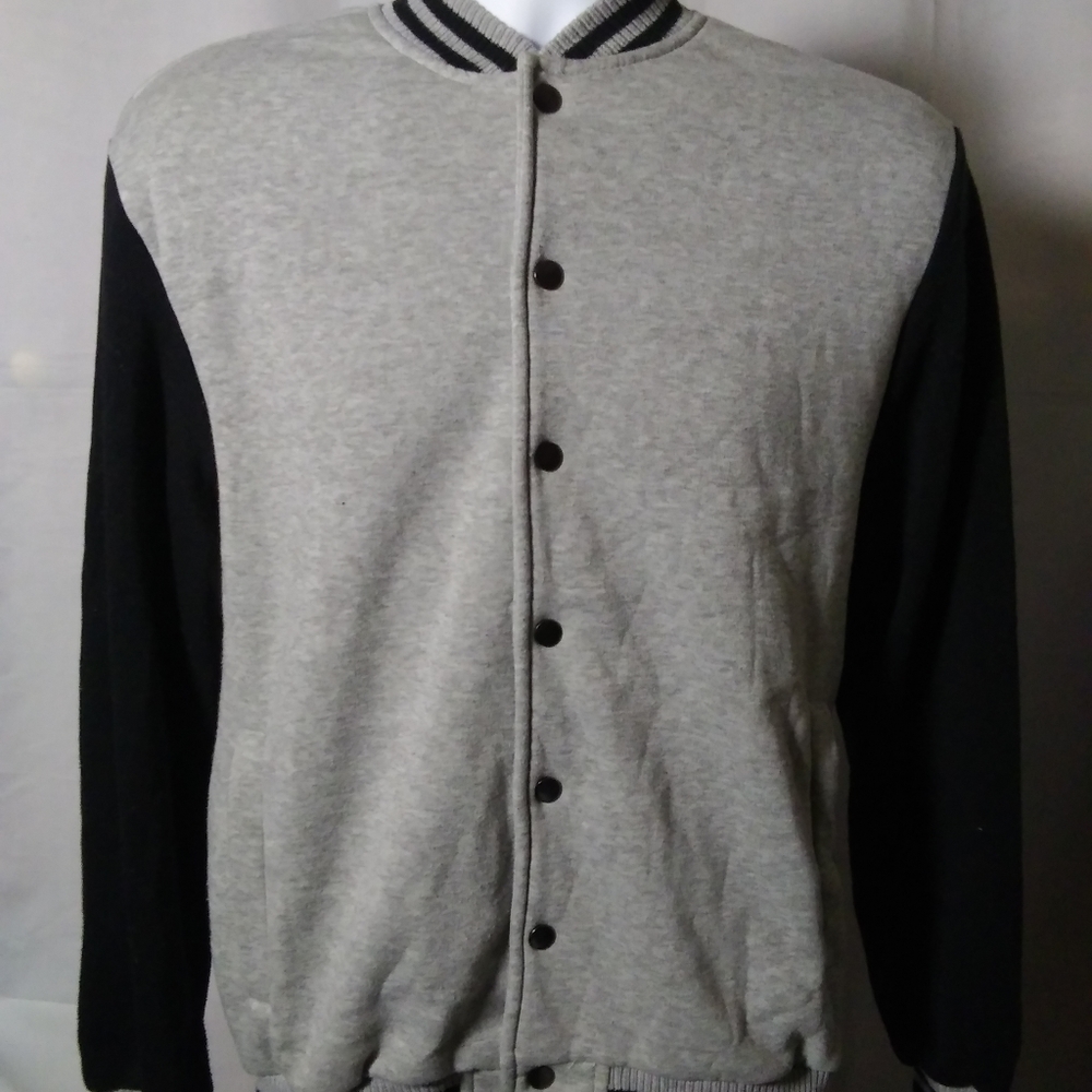 American breed casual wear mens snap button med.
